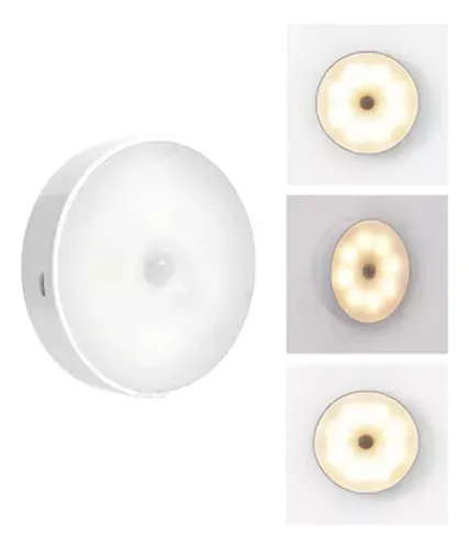 Lámpara Luz Led Con Sensor De Movimiento Recargable X1 Und