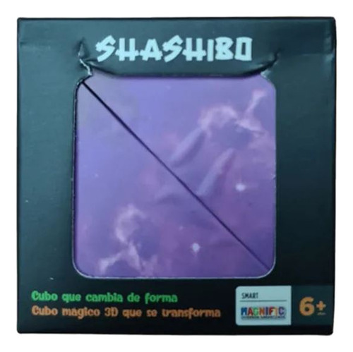 Cubo Shashibo 72 Formas Mágnetico Violeta Magnific