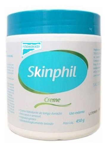 Skinphil Creme Hidratante Pele Sensível, Seca E Extrassec
