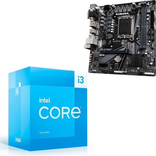 Procesador Intel Corei3 13100 + Tarjeta Madre Gigabyte H610m