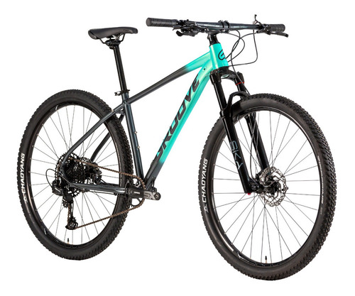 Bike Groove Mtb Ska 70 Verde Claro 12v Susp Ar