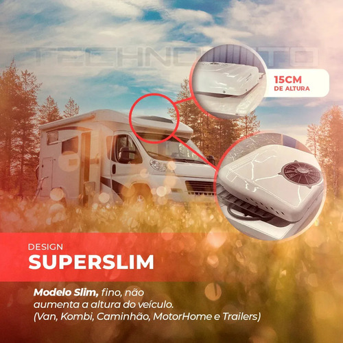 Kit Ar Condicionado Teto Slim Caminhão Vw 23-210 18-310