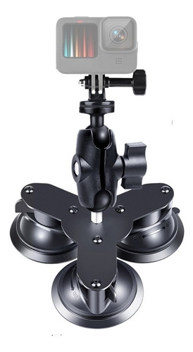Imagen 2 de 8 de Soporte De Ventosa Triangular Para Gopro/dji Osmo Action