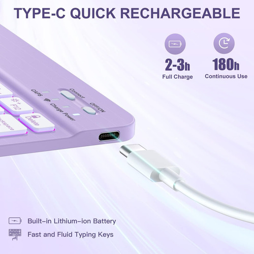 Case De Teclado Harvopu Compatible Con iPad Air De 11 De Air