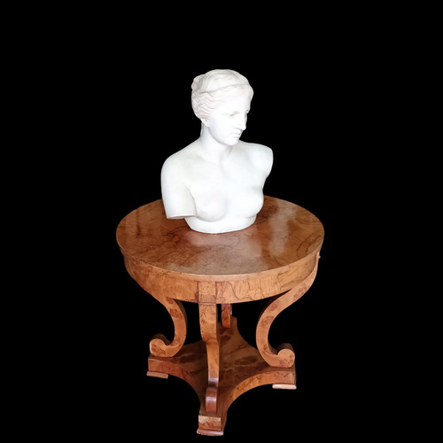 Antigua Antiguedad De Marmol Busto Estatua Figura Firmada (Usado)