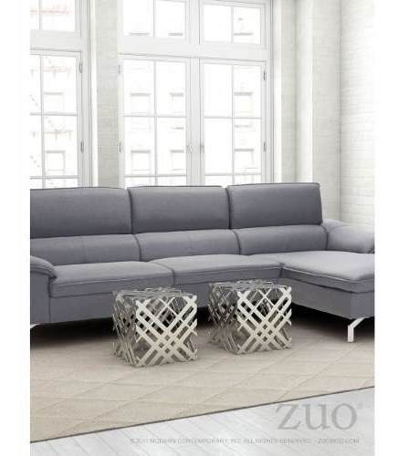 Mesa Lateral Modelo Carlisle - Gris Këssa Muebles