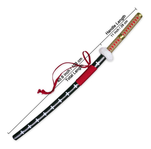 Imagem 1 de 8 de Espada Cosplay One Piece Zoro Trafalgar Law Water + Suporte