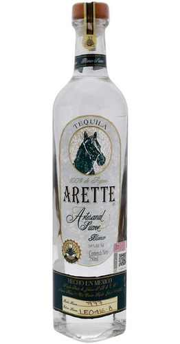 Tequila Arette Artesanal Suave Blanco 750 Ml