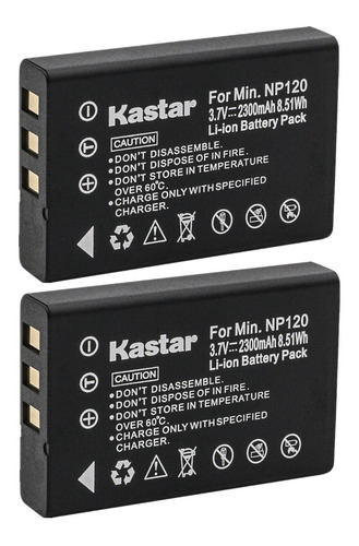2 Baterías Para Toshiba Np-120 Px1657 , Fujifilm Np-120