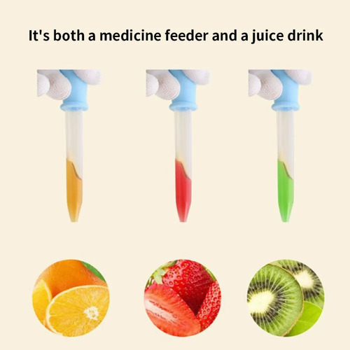 6 pipetas conta-gotas de silicone líquido para crianças, conta-gotas de cores coloridas
