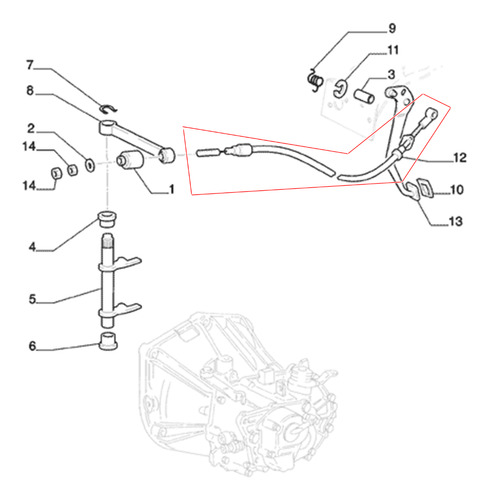 Cable Embrague 1.7 Diesel Fiat Palio 1998 Al 2000