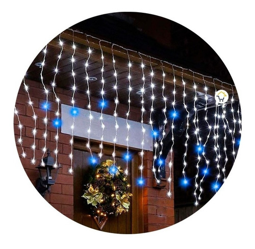 Cortina Led 6 X 1 M 240 Led Destellos Luces Navidad 1331b