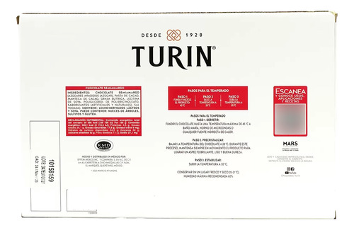 6kg Chocolate Turin Semiamargo Alta Reposteria Horne Alto