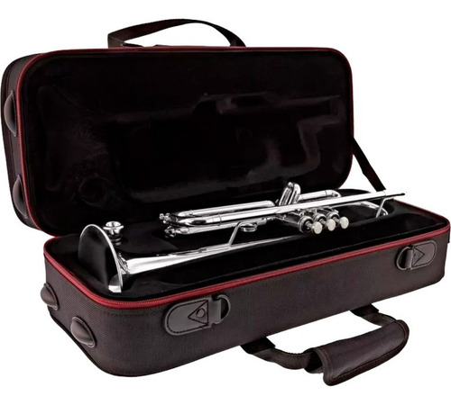 Trompete Besson Be110-2-0 Sib Silver Student com estojo