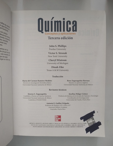 Química Conceptos Y Aplicaciones - Phillips & Strozak (Usado)