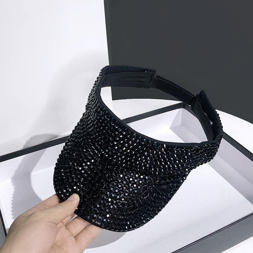 Sombrero Para El Sol Con Visera De Diamantes De Imitación