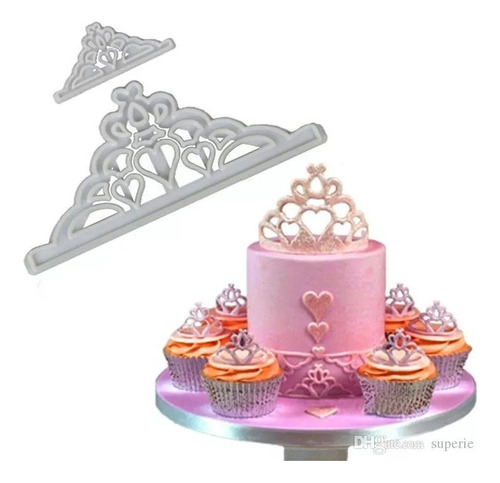 Cortador Sello Tiara Corona Princesa Fondant Masa Reposteria