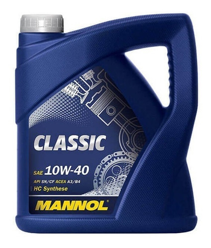 Aceite para motor Mannol semi-sintético 10W-40 para autos, pickups & suv