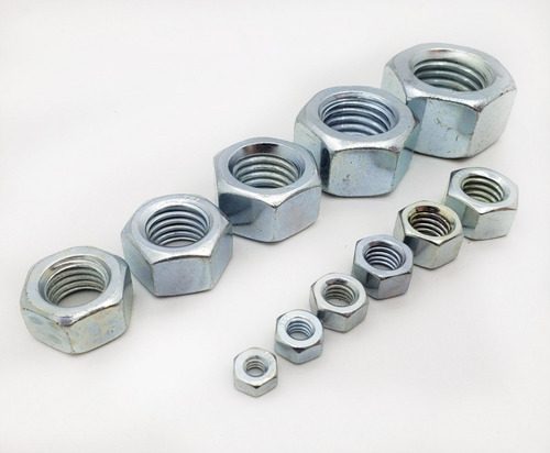 Tuerca De Acero Doradas De 12 Mm X 1.75 X 100 Und. Buloneria