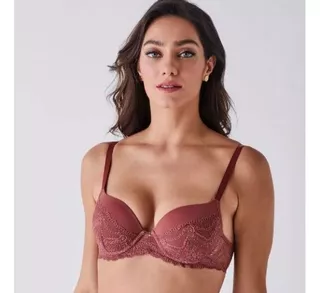 Sutiã De Renda Com Bojo Com Aro Liz Lingerie - Ref.51552