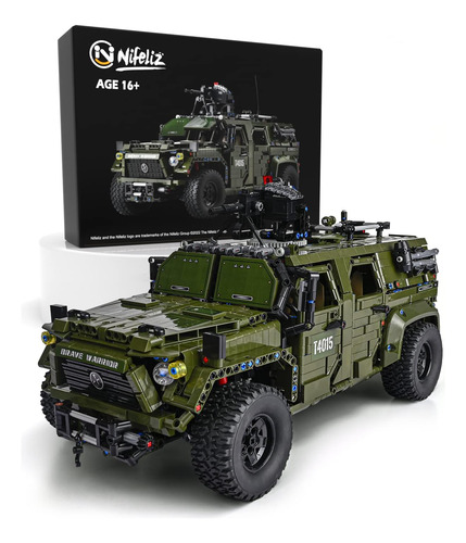Nifeliz Warrior Kit De Construcción De Coche Militar, Modelo