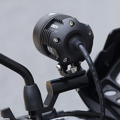 Motorcycle Mirror Mount Riser Blue