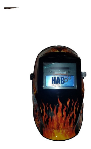 Careta Electronica Para Soldar Auto Oscurece Fuego Calavera