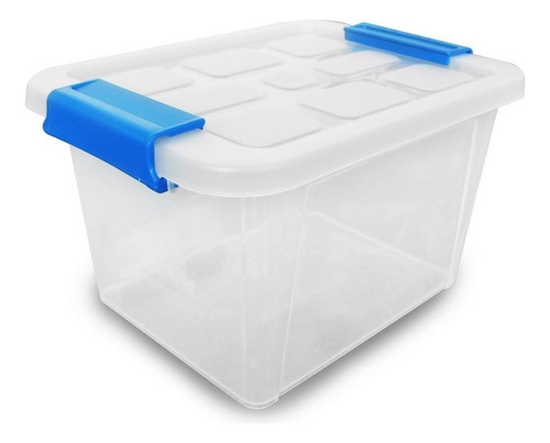 Caja Organizadora De Plástico Transparente 6 L Con Tapa