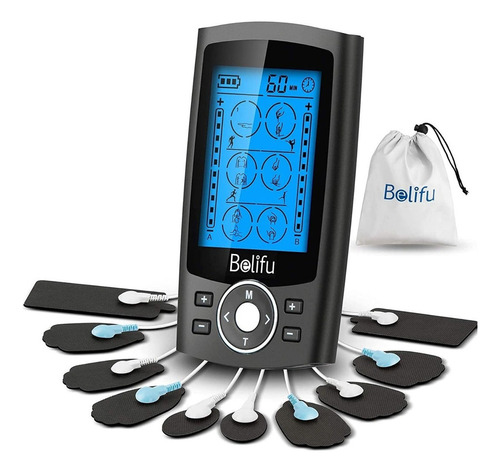 Belifu Dual Channel Tens Ems Unidad Estimulador Muscular De