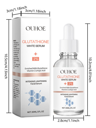 Tratamiento Facial Hidratante E Iluminador Con Glutatión Kój