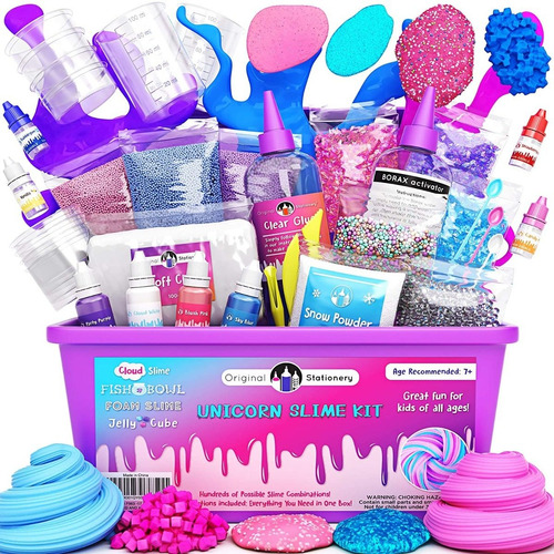 Slime Unicornio Kit Mas De 100 Combinaciones Diferentes