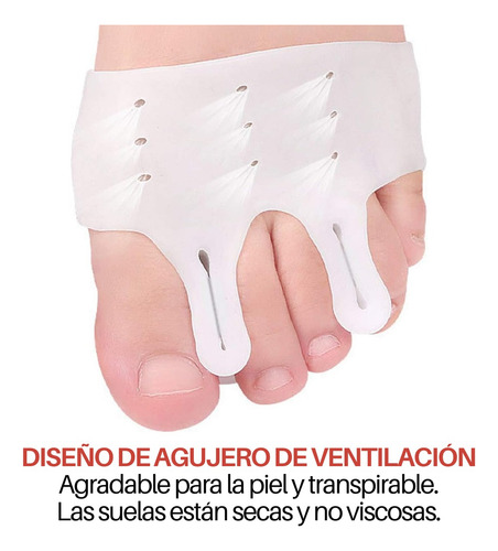 Almohadilla Antepié Separador Dedos Alivio Presión Zapato F