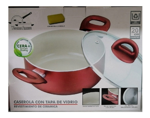 Olla De Ceramica 20cms Apta Todo Tipo De Fuego 2.5 Litros