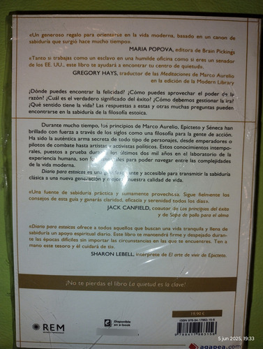 Diario Para Estoicos 365 Reflexiones Ryan Holiday (Usado)