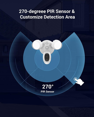 Câmera De Segurança Com Luz Ezviz Lc1c 1080p Wifi Sirene