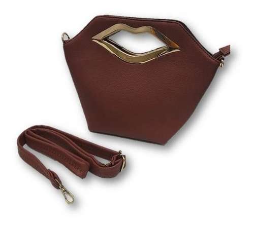 Imagen 7 de 10 de Bolso De Dama 2 En 1 Beso Café 683
