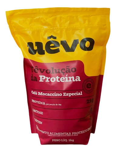 Proteína De Huevo 1kg Sin Lactosa Rinde 36 Dosis Uêvo Caffe Mocaccino