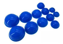 Comprar 2 Juego De Ventosas De Silicona Para Terapia, Accesorio Azul