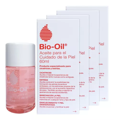 Bio Oil Aceite Contra Estrías Embarazo 4 Unid X60ml (240ml)
