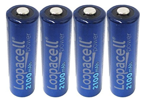 4 loopacell Aa Baterias Recargables Precharged Ni-mh 2100 ma