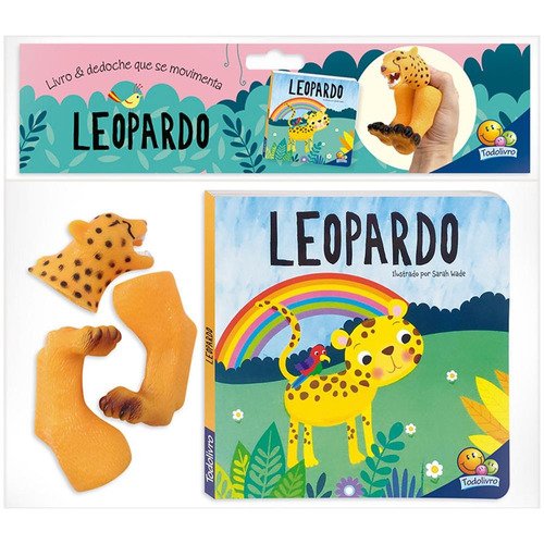 Aventuras com Dedoches: Leopardo, de North Parade Publishing. Editora Todolivro Distribuidora Ltda. em português, 2020