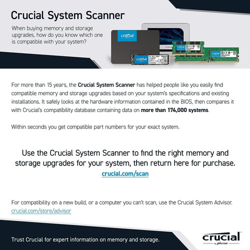 Memoria Ram Crucial, Soddim 32 Gb ,2 X 16 Gb, Ddr4, 3200 Mhz