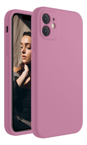 Funda Para iPhone 11 Lilac Morado 6.1 PuLG Silicon