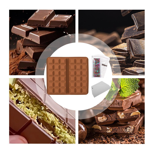 Molde De Silicona Para Barra De Chocolate Molde De Silicona