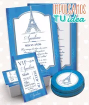 Comprar Tarjeta De 15, Invitación De Quince Paris Imprimible