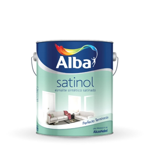 Esmalte Sintetico Satinado Satinol Alba Blanco X 1 Lt