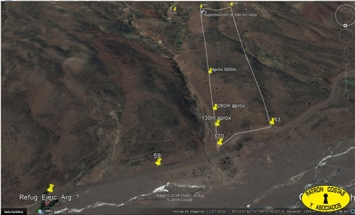 2435ml-fraccion 53 Ha Los Molles - Malargue_mendoza