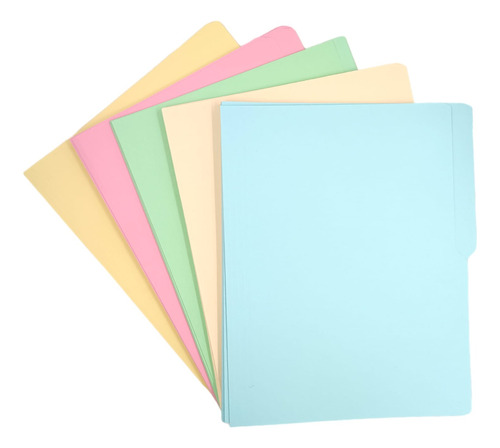 125 Folders Tamaño Carta Colores Pastel 