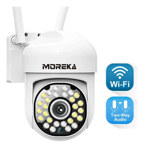 Cámara Vigilancia Wifi Moreka Jk002 1080p Ia Seguimiento Automático Visión Nocturna Audio Bidireccional Zoom Ptz