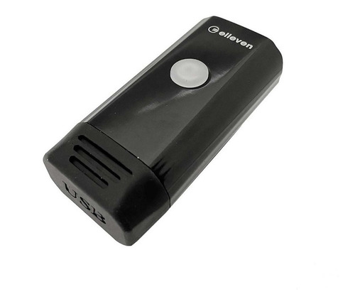 Imagem 2 de 4 de Lanterna Farol Bateria Usb 2 Leds 5w Preto Elleven Bike